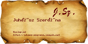 Juhász Szeréna névjegykártya